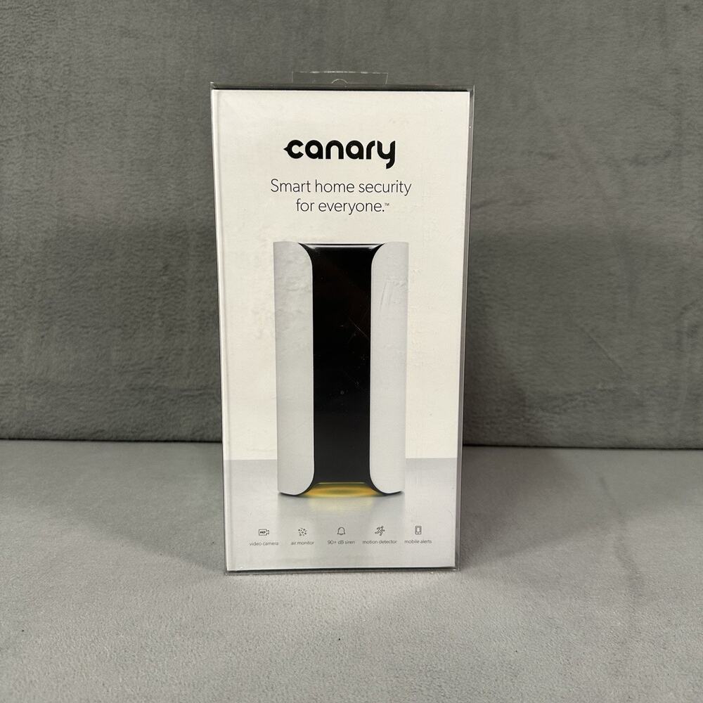 Canary Pro Indoor WHITE Home Security Camera 24/7 Monitor Pets Climate & Motion